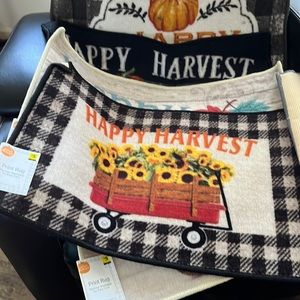 6 Fall Rugs for one price.